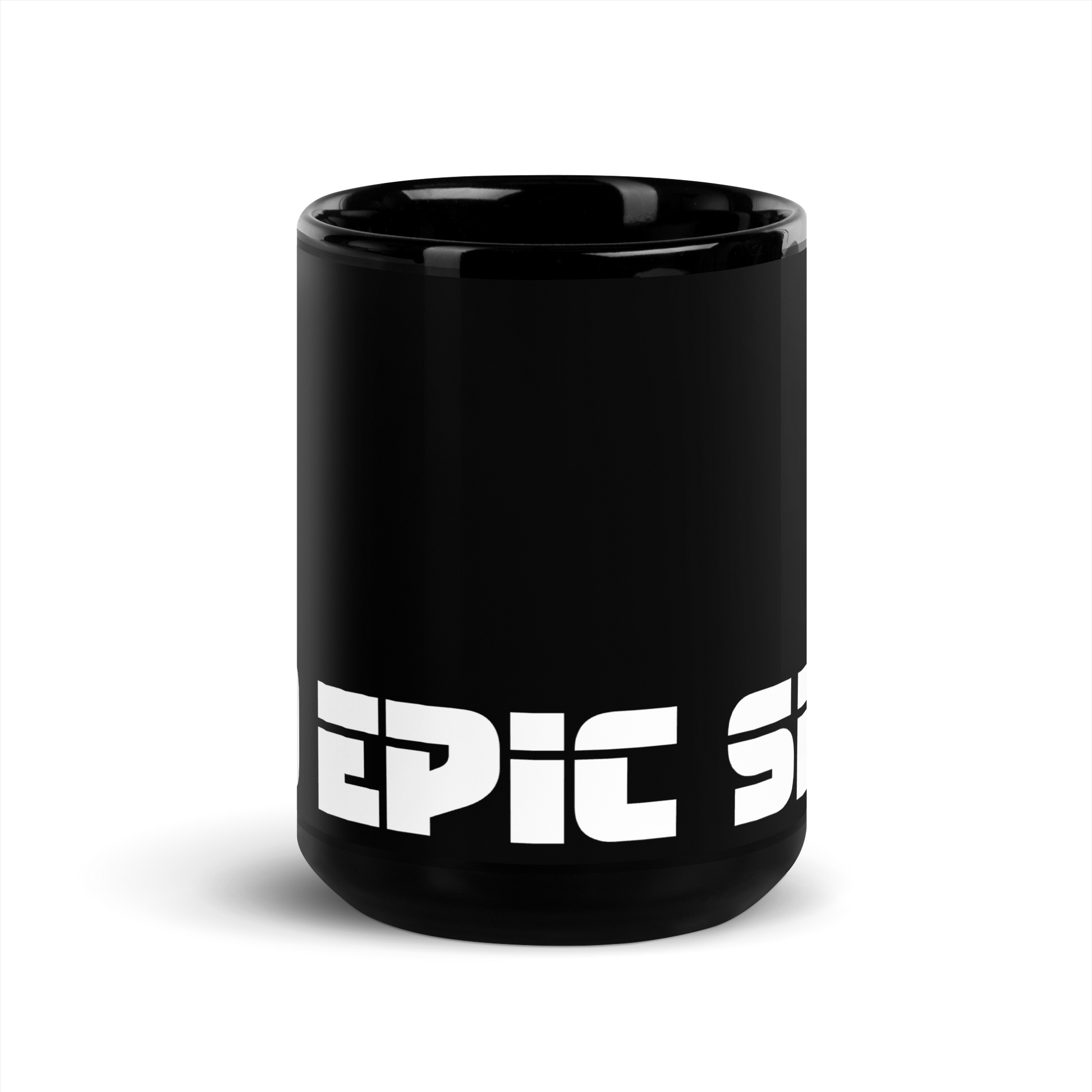 Schwarze Tasse mit Do Epic Shit Schriftzug