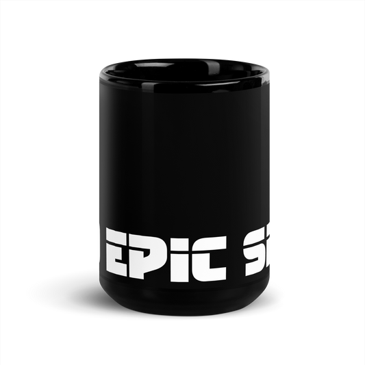 Schwarze Tasse mit Do Epic Shit Schriftzug