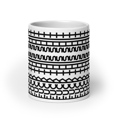 Weiße Tasse mit FUCK THIS SHIT Print