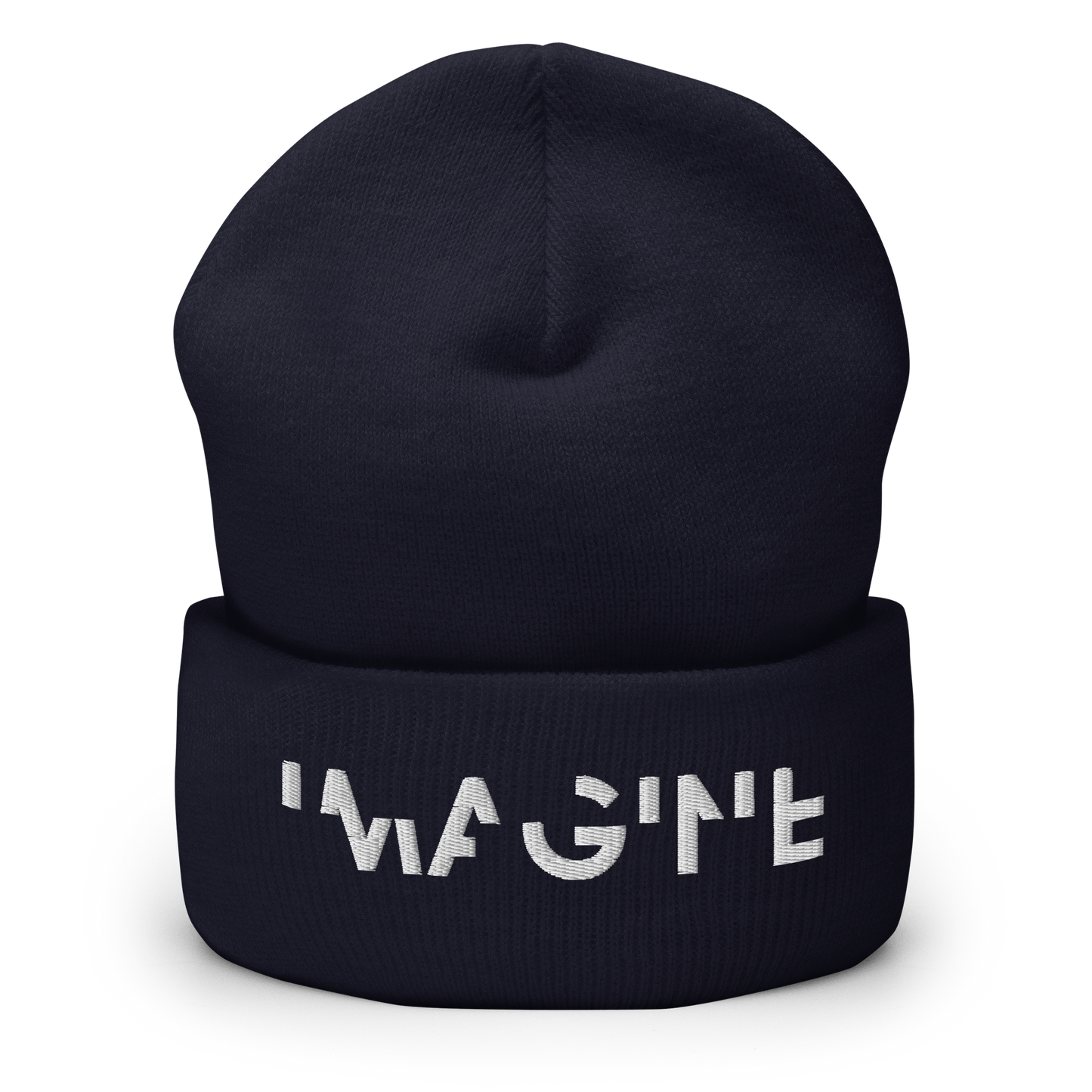 Navy Beanie mit weißem IMAGINE Schriftzug