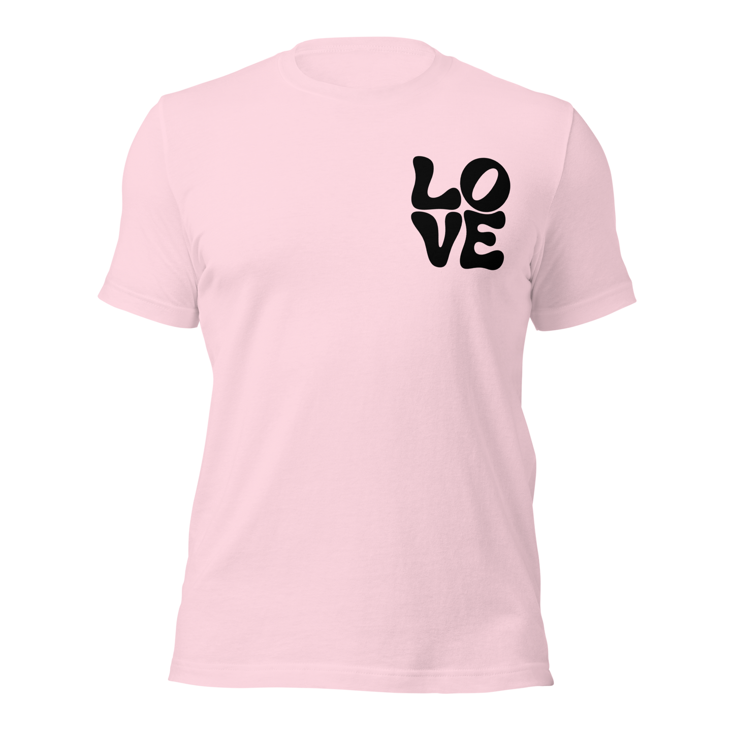 Pinkes Unisex T-Shirt mit LOVE Print