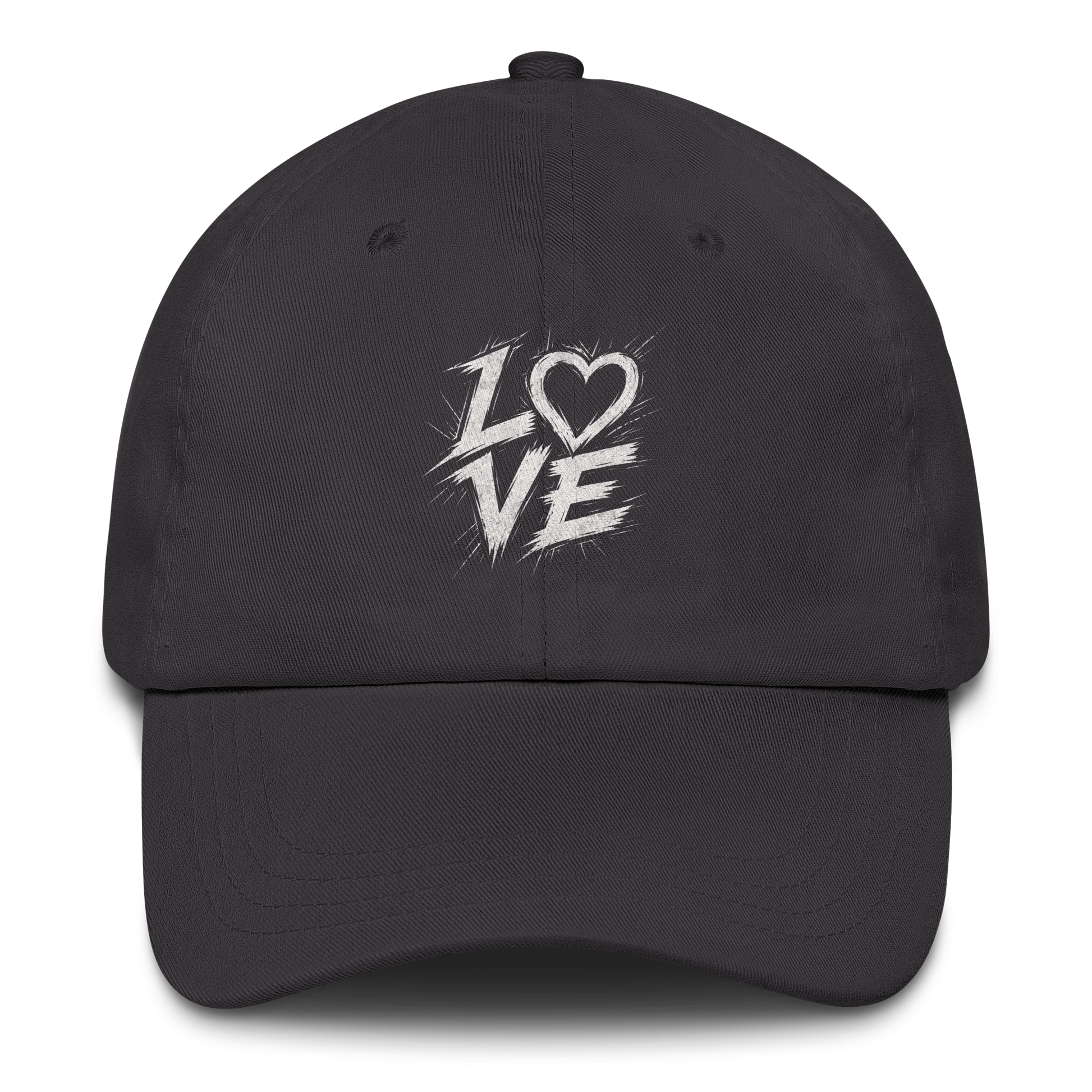 Graues Cap mit Streetart LOVE Print