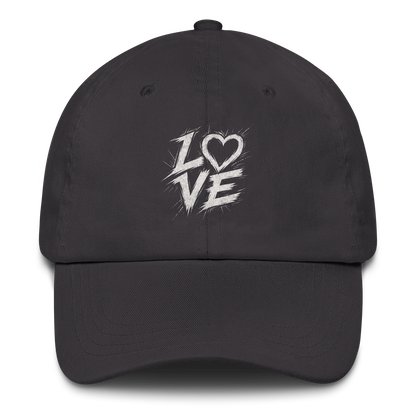 Graues Cap mit Streetart LOVE Print